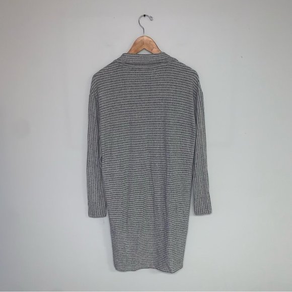 Banana Republic Cardigan XS-M Oversized Grey  Open Sweater Long Ribbed‎ Stretch - Picture 5 of 7